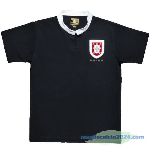 Edizione commemorativa Maglia Portogallo 100th Nero Poco Prezzo