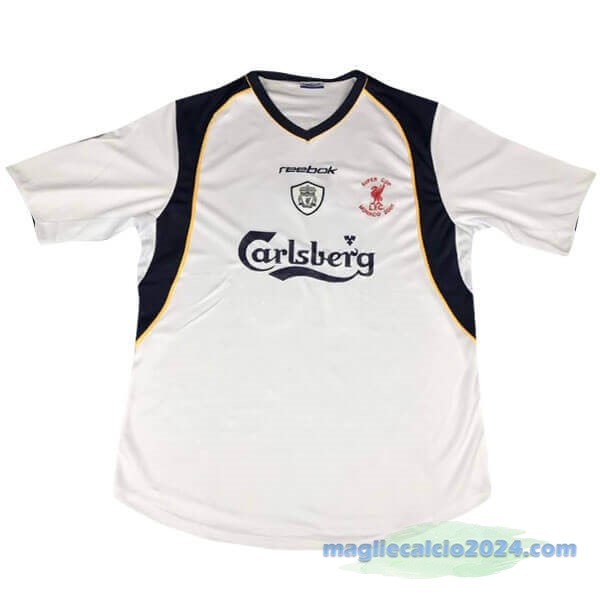 European Super Cup Prima Maglia Liverpool Retro 2005 Bianco Poco Prezzo