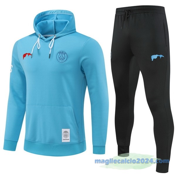 Felpa Cappuccio Bambino Paris Saint Germain 2022 2023 Azul Nero Poco Prezzo