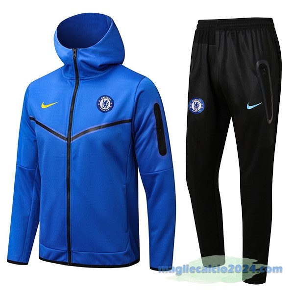 Felpa Cappuccio Chelsea 2022 2023 Azul Poco Prezzo