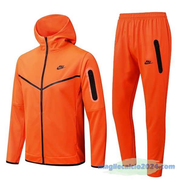 Felpa Cappuccio Nike 2022 2023 Arancione Poco Prezzo