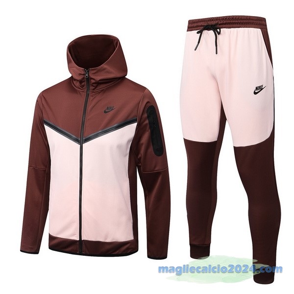 Felpa Cappuccio Nike 2022 2023 Borgogna Rosa Poco Prezzo