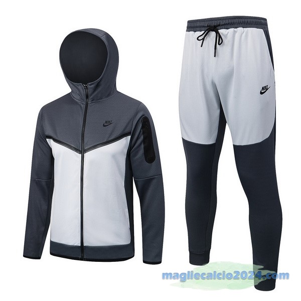 Felpa Cappuccio Nike 2022 2023 Grigio Navy Poco Prezzo