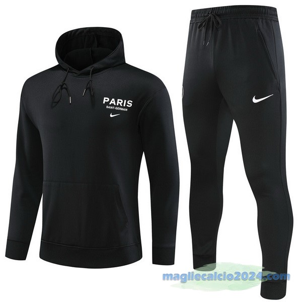 Felpa Cappuccio Paris Saint Germain 2023 2024 Nero Poco Prezzo
