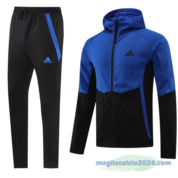 Felpa Cappuccio adidas 2022 2023 Azul Navy Nero Poco Prezzo