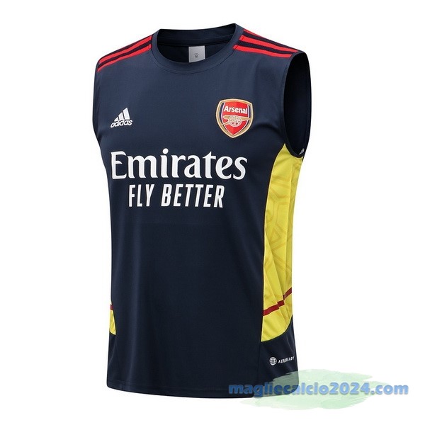 Formazione Senza Maniche Arsenal 2022 2023 Azul Navy Giallo Poco Prezzo