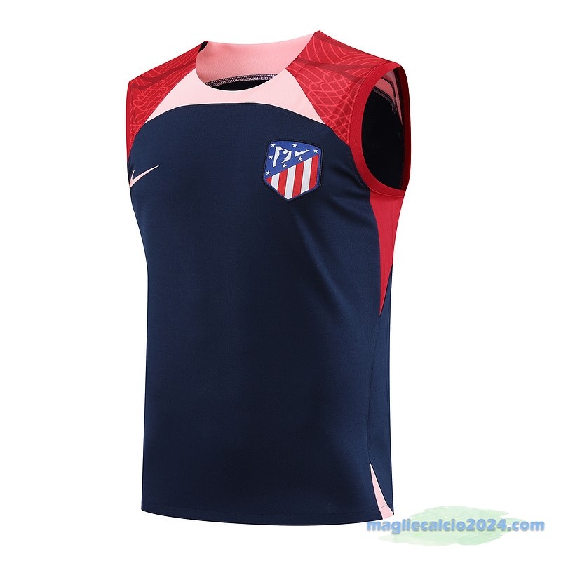 Formazione Senza Maniche Atlético Madrid 2023 2024 Azul Rosso Poco Prezzo