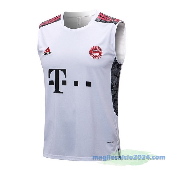 Formazione Senza Maniche Bayern Múnich 2022 2023 Bianco Poco Prezzo