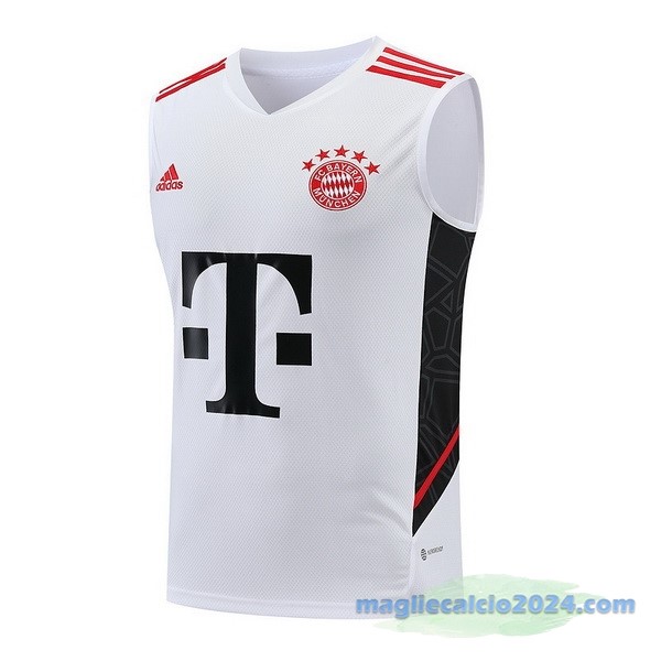 Formazione Senza Maniche Bayern Múnich 2023 2024 Bianco Poco Prezzo