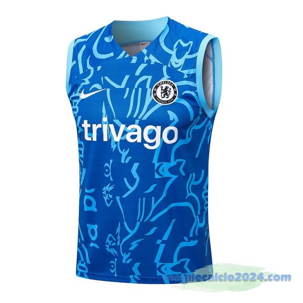 Formazione Senza Maniche Chelsea 2022 2023 Azul Poco Prezzo