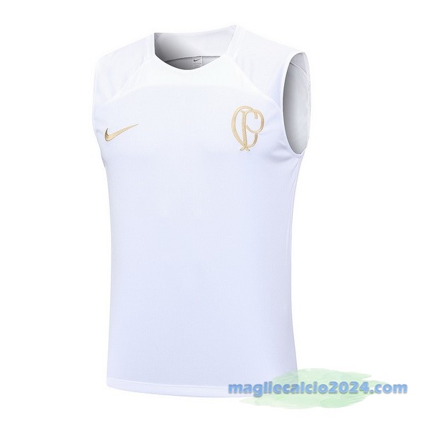 Formazione Senza Maniche Corinthians Paulista 2023 2024 Bianco Poco Prezzo