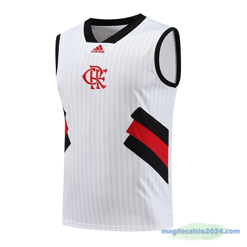 Formazione Senza Maniche Flamengo 2023 2024 Bianco Nero Poco Prezzo