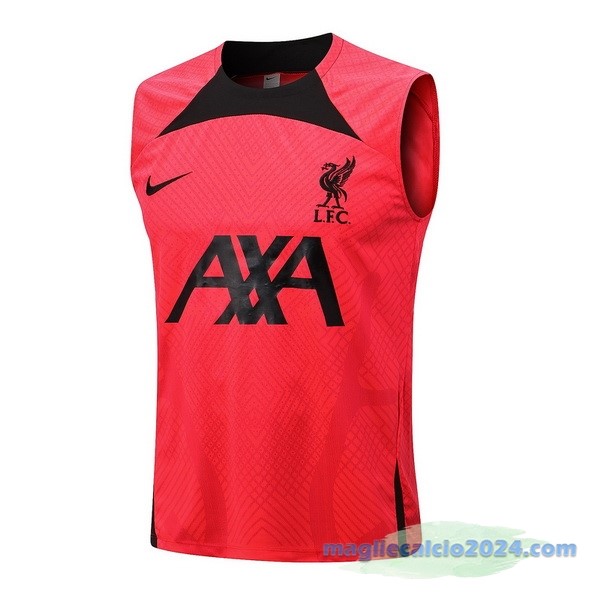 Formazione Senza Maniche Liverpool 2022 2023 Rosso Nero Poco Prezzo