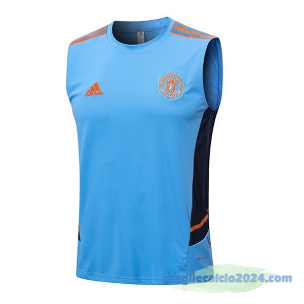 Formazione Senza Maniche Manchester United 2022 2023 Azul Luce Poco Prezzo