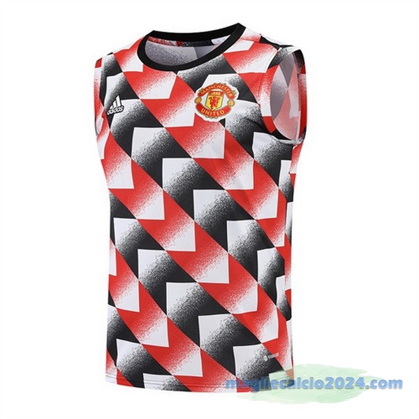 Formazione Senza Maniche Manchester United 2022 2023 Rosso Nero Poco Prezzo