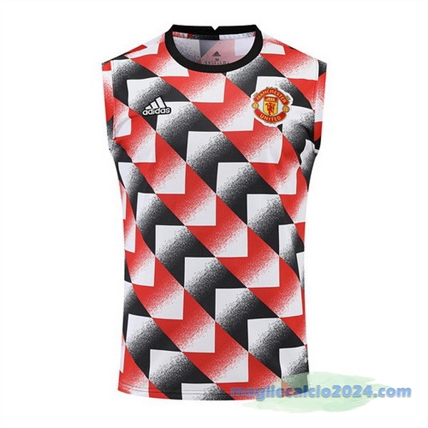 Formazione Senza Maniche Manchester United 2022 2023 Rosso Nero Poco Prezzo