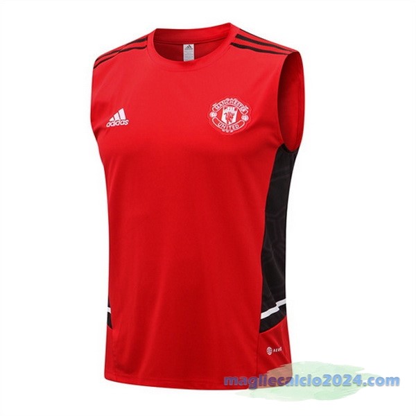 Formazione Senza Maniche Manchester United 2022 2023 Rosso Poco Prezzo