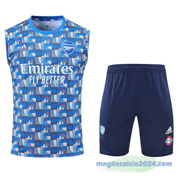 Formazione Senza Maniche Set Completo Arsenal 2022 2023 Azul Poco Prezzo