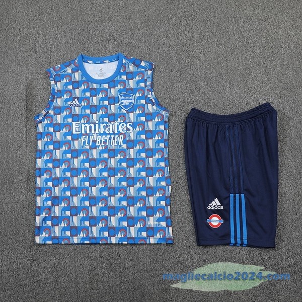 Formazione Senza Maniche Set Completo Arsenal 2022 2023 Azul Poco Prezzo