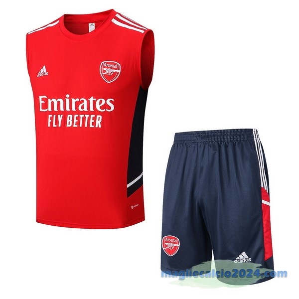 Formazione Senza Maniche Set Completo Arsenal 2022 2023 Rosso Azul Poco Prezzo