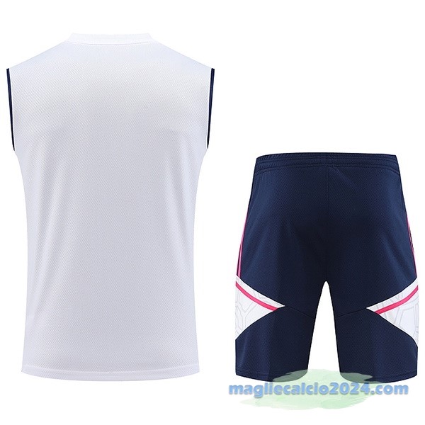 Formazione Senza Maniche Set Completo Arsenal 2023 2024 Bianco Rosa Azul Poco Prezzo