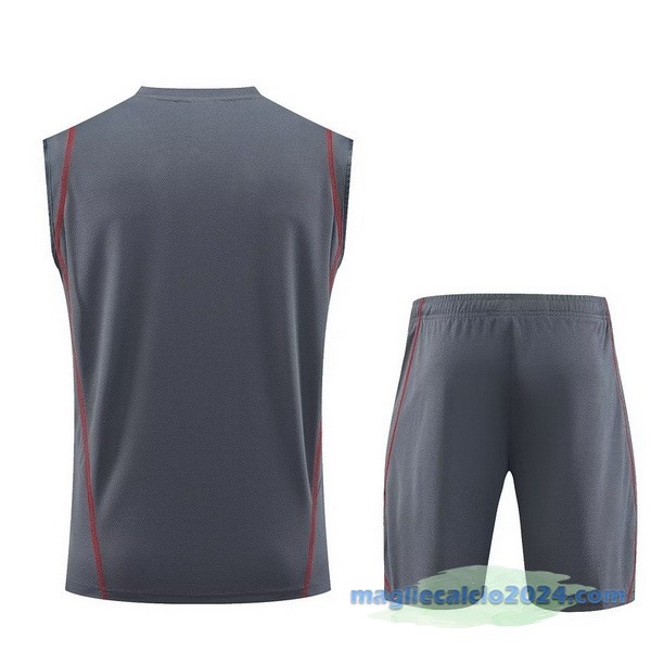 Formazione Senza Maniche Set Completo Arsenal 2023 2024 Grigio Poco Prezzo