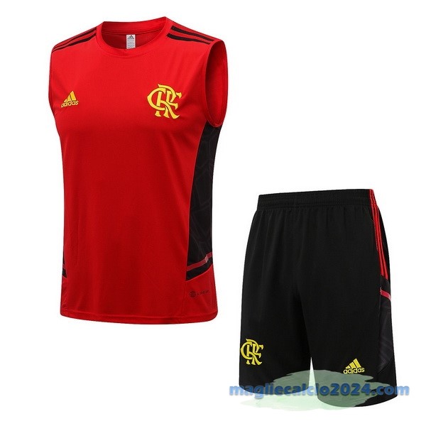 Formazione Senza Maniche Set Completo Flamengo 2022 2023 Rosso Poco Prezzo