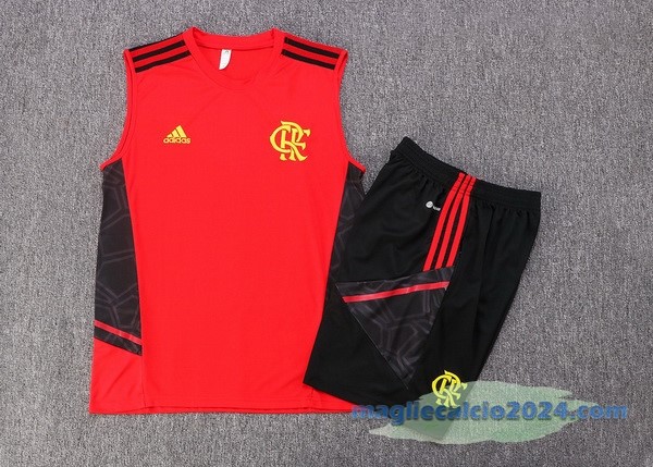 Formazione Senza Maniche Set Completo Flamengo 2022 2023 Rosso Poco Prezzo