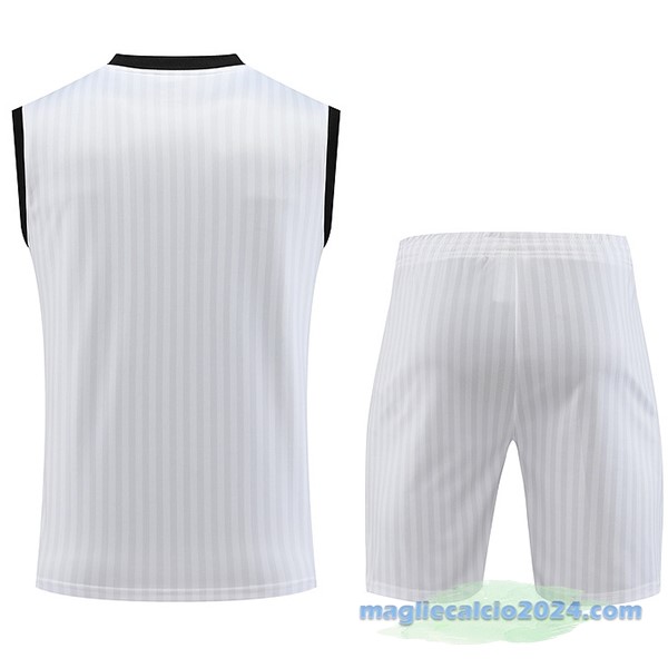Formazione Senza Maniche Set Completo Flamengo 2023 2024 Bianco Nero Poco Prezzo