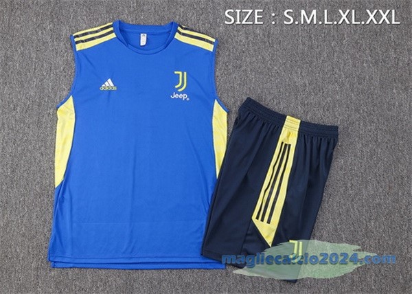 Formazione Senza Maniche Set Completo Juventus 2022 2023 Azul Giallo Poco Prezzo