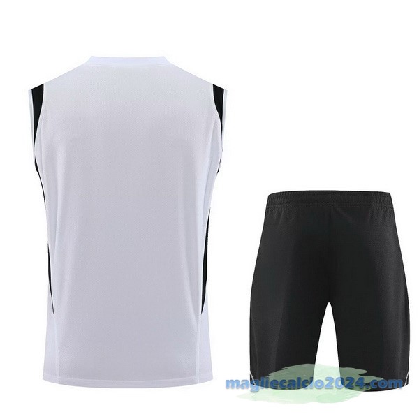 Formazione Senza Maniche Set Completo Juventus 2023 2024 Bianco Nero Poco Prezzo