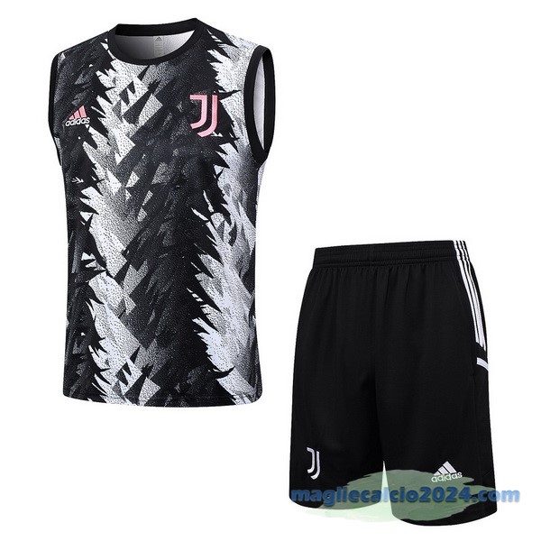 Formazione Senza Maniche Set Completo Juventus 2023 2024 Grigio I Nero Poco Prezzo