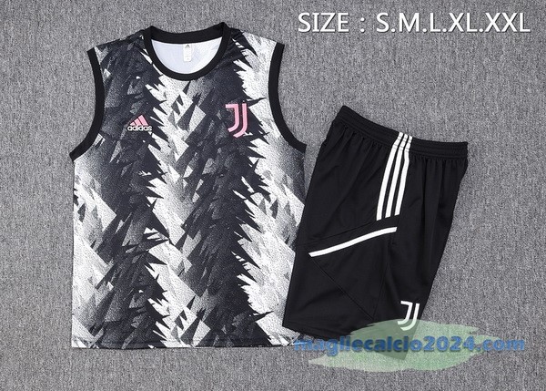 Formazione Senza Maniche Set Completo Juventus 2023 2024 Grigio I Nero Poco Prezzo