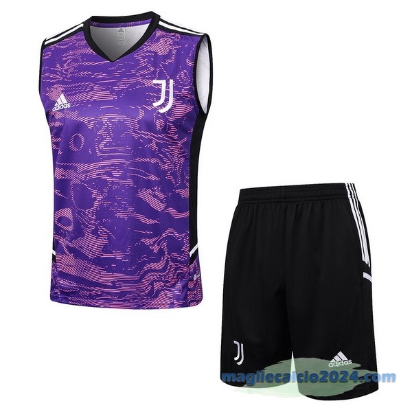 Formazione Senza Maniche Set Completo Juventus 2023 2024 Purpureo I Nero Poco Prezzo