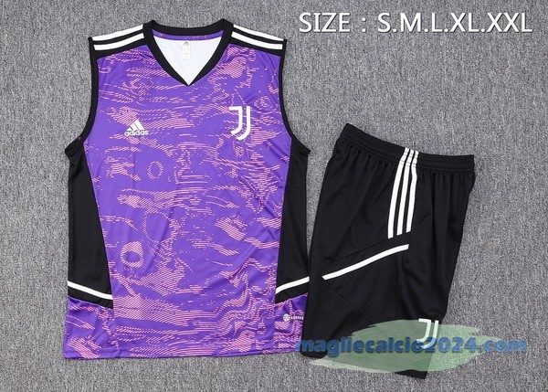 Formazione Senza Maniche Set Completo Juventus 2023 2024 Purpureo I Nero Poco Prezzo