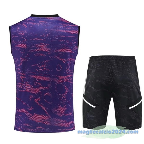 Formazione Senza Maniche Set Completo Juventus 2023 2024 Purpureo Nero Poco Prezzo