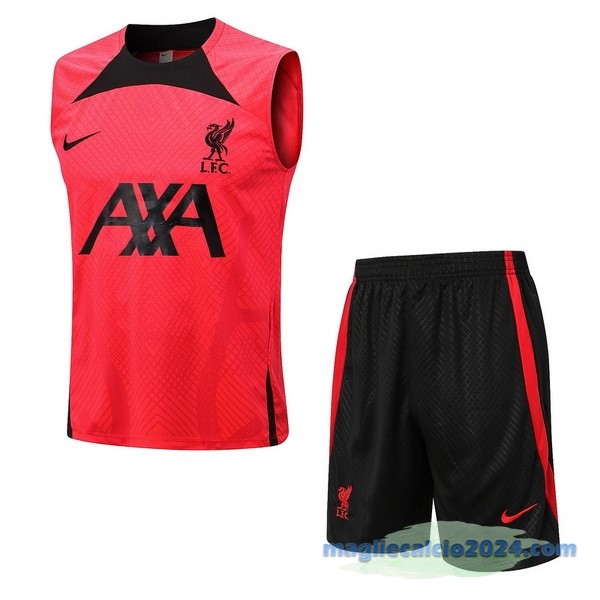 Formazione Senza Maniche Set Completo Liverpool 2022 2023 Rosso I Nero Poco Prezzo