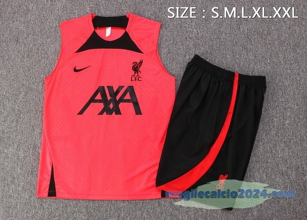 Formazione Senza Maniche Set Completo Liverpool 2022 2023 Rosso I Nero Poco Prezzo