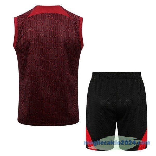 Formazione Senza Maniche Set Completo Liverpool 2022 2023 Rosso Navy Poco Prezzo