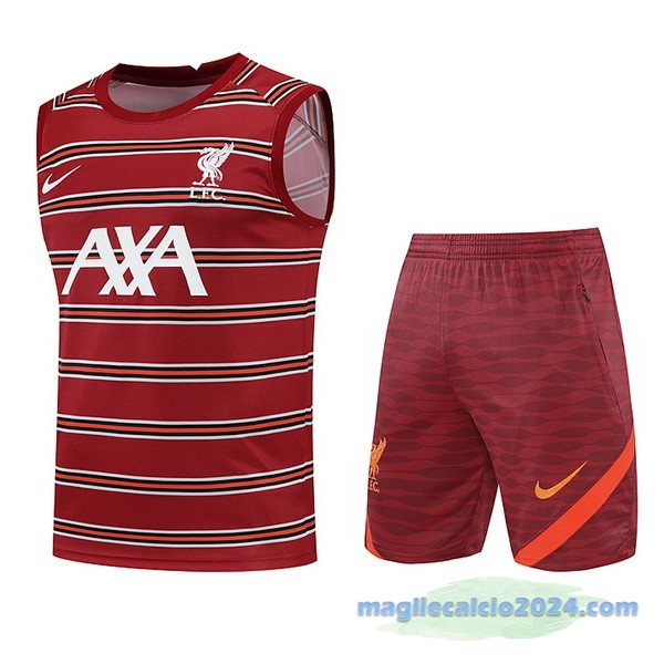 Formazione Senza Maniche Set Completo Liverpool 2022 2023 Rosso Poco Prezzo