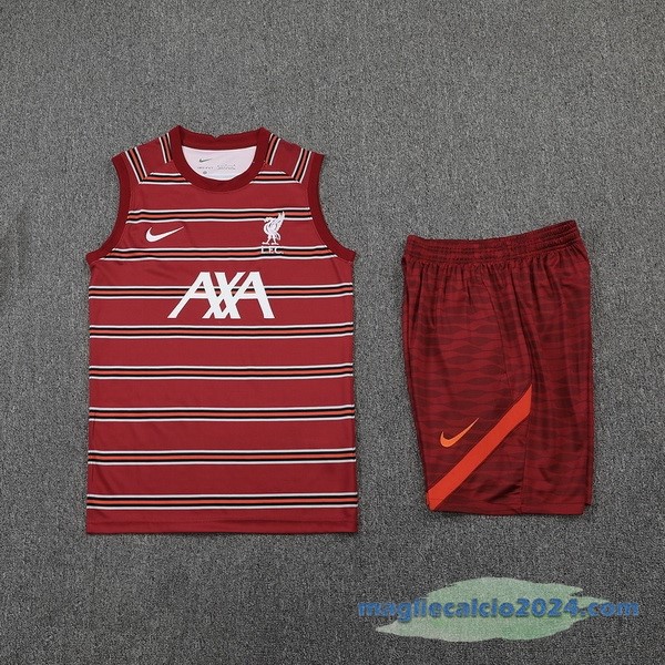 Formazione Senza Maniche Set Completo Liverpool 2022 2023 Rosso Poco Prezzo