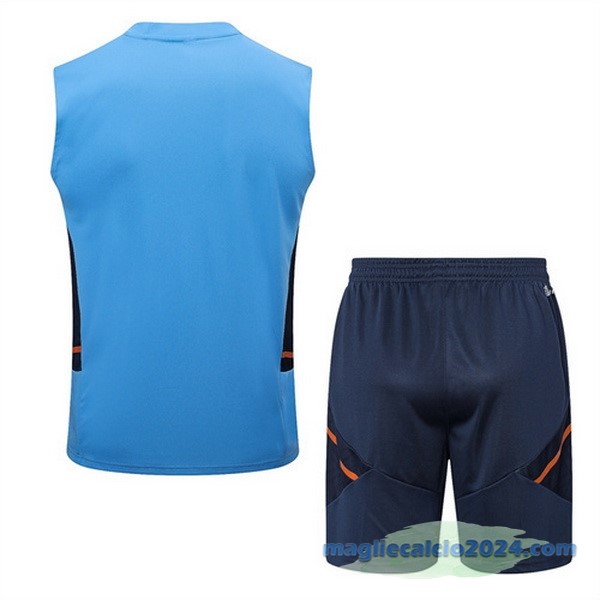 Formazione Senza Maniche Set Completo Manchester United 2022 2023 Azul Luce Poco Prezzo