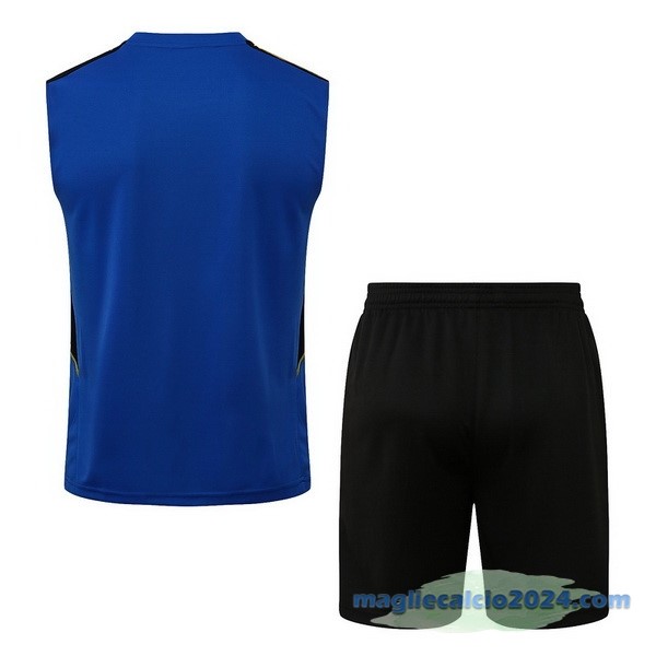 Formazione Senza Maniche Set Completo Manchester United 2022 2023 Azul Nero Poco Prezzo