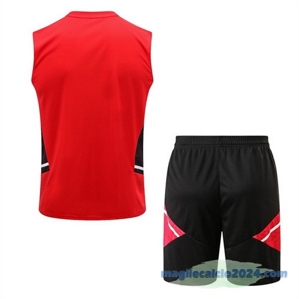 Formazione Senza Maniche Set Completo Manchester United 2022 2023 Rosso III Nero Poco Prezzo