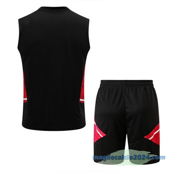 Formazione Senza Maniche Set Completo Manchester United 2022 2023 Rosso II Nero Poco Prezzo