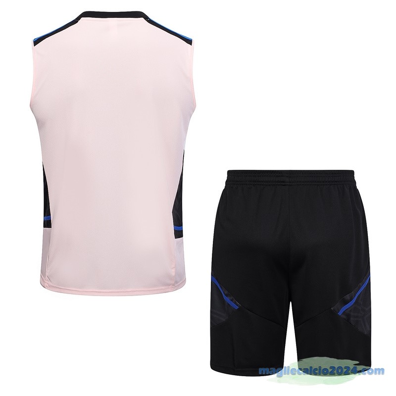Formazione Senza Maniche Set Completo Manchester United 2023 2024 Rosa Nero Poco Prezzo