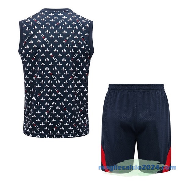Formazione Senza Maniche Set Completo Paris Saint Germain 2022 2023 Azul Poco Prezzo