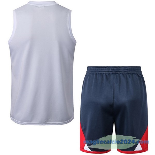 Formazione Senza Maniche Set Completo Paris Saint Germain 2022 2023 Bianco I Rosso Azul Poco Prezzo