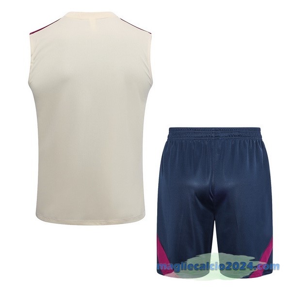 Formazione Senza Maniche Set Completo Paris Saint Germain 2023 2024 Giallo I Azul Poco Prezzo