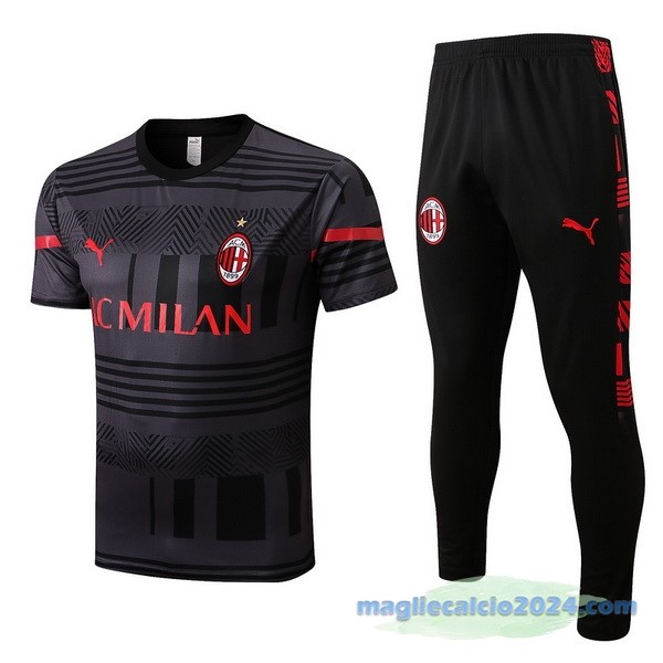 Formazione Set Completo AC Milan 2022 2023 Grigio I Nero Poco Prezzo